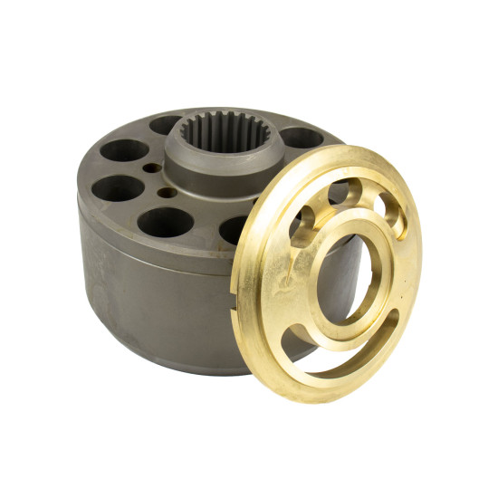 Cylinder block and Valve plate Right Kawasaki VOE14552722 HANDOK