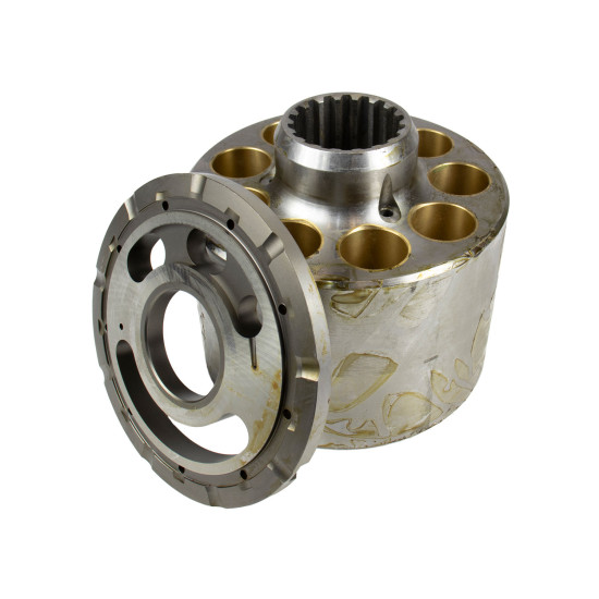 Cylinder block and Valve plate Left Komatsu 708-2H-04760 HANDOK
