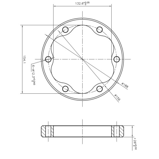 Stator Bosch Rexroth MCR3, MCR03 ID=154.1 mm AFM