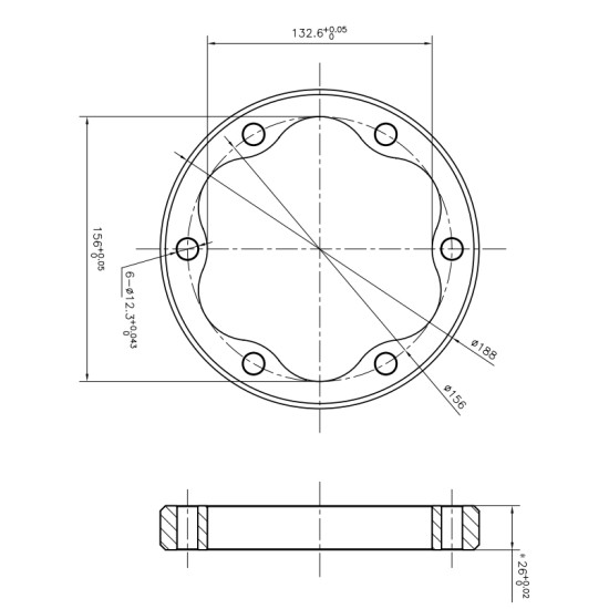 Stator Bosch Rexroth MCR3, MCR03 ID=156 mm AFM