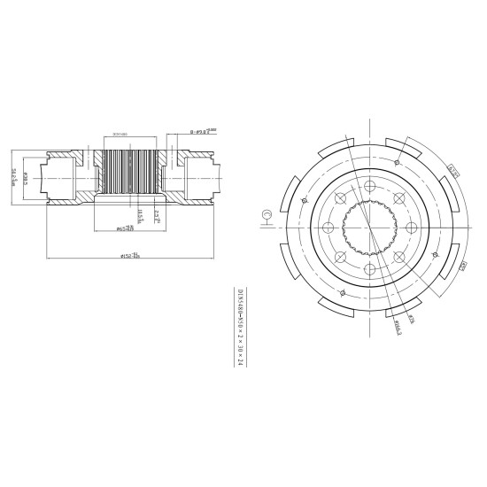 Rotor group Bosch Rexroth MCR5, MCR05 Single speed (1L) Piston D=38.5 mm AFM