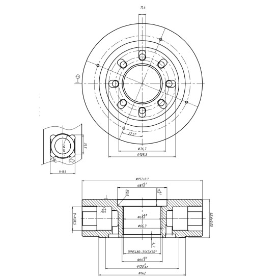 Rotor group Bosch Rexroth MCR10 Two speed (2WL) Piston D=32 mm AFM
