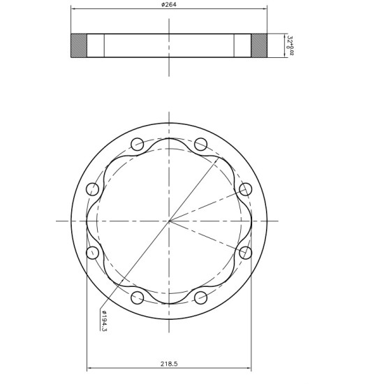 Stator Bosch Rexroth MCR10 ID=218.5 mm AFM