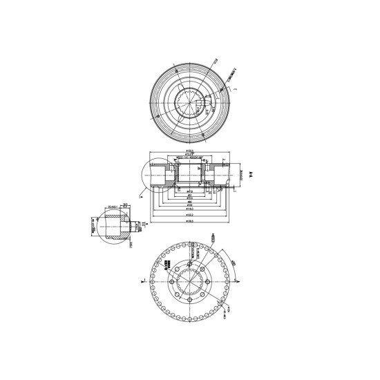 Rotor group Poclain Hydraulic MS02, MSE02 Piston D=31.0 mm AFM
