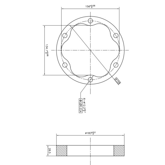 Stator Poclain Hydraulic MS02, MSE02 ID=156 mm AFM