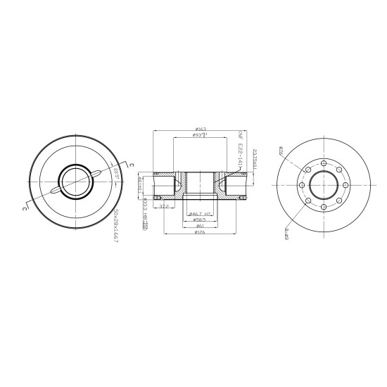Rotor group Poclain Hydraulic MS05, MSE05 Piston D=33.3 mm AFM