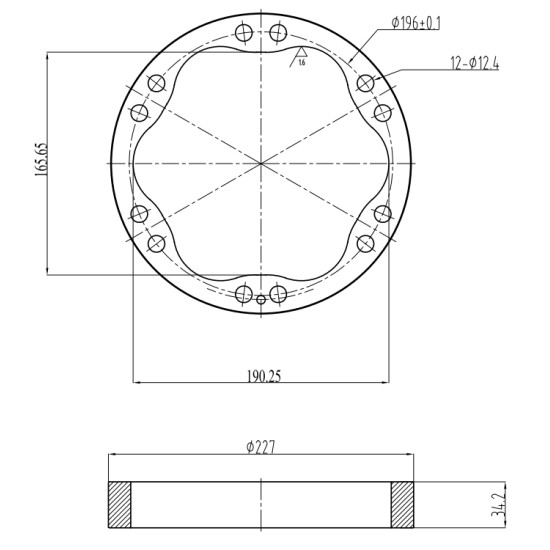 Stator Poclain Hydraulic MS05, MSE05 ID=190.25 mm AFM