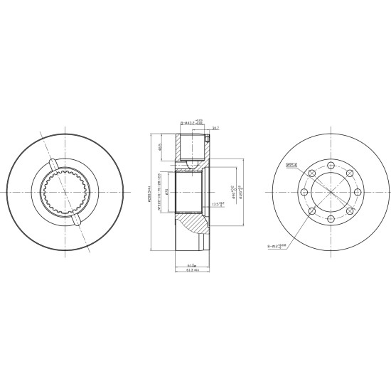 Rotor group Poclain Hydraulic MS11, MSE11 Piston D=43.2 mm AFM