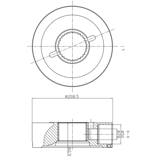 Rotor group Poclain Hydraulic MS11, MSE11 Piston D=50.0 mm AFM
