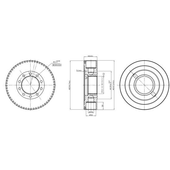 Rotor group Poclain Hydraulic MS18, MSE18 Piston D=50.0 mm AFM
