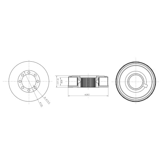 Rotor group Poclain Hydraulic MS25, MSE25 AFM