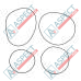 Seal kit motor Poclain Hydraulic MS35, MSE35 2 Speed AFM - 3