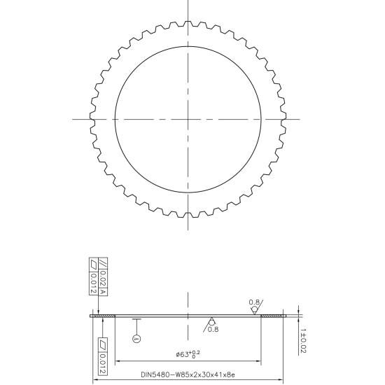Separation Plate Bosch Rexroth MCR3, MCR03, MCR5, MCR05, MCR10 AFM