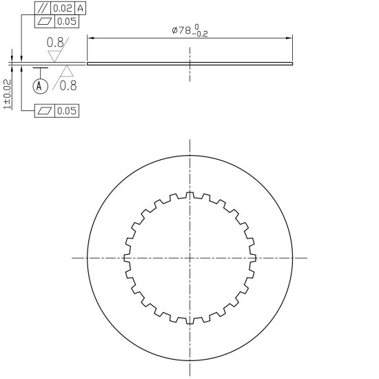 Friction Plate Bosch Rexroth MCR5, MCR05 AFM