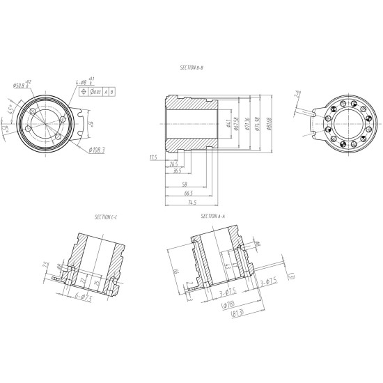 Distributor Poclain Hydraulic MS02, MSE02 2 speed AFM