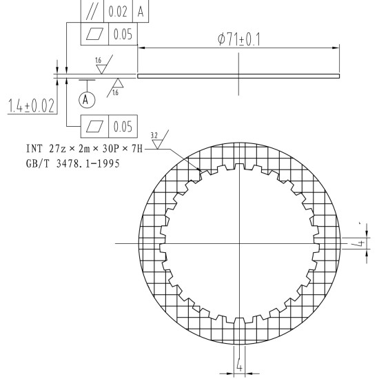 Friction Plate Poclain Hydraulic MS02, MSE02 AFM