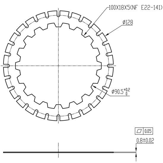 Friction Plate Poclain Hydraulic MS08 MSE08, MS11 MSE11, MS18 MSE18 AFM