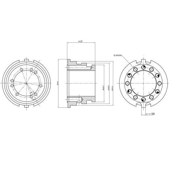 Distributor Poclain Hydraulic MS11, MSE11 1 speed AFM