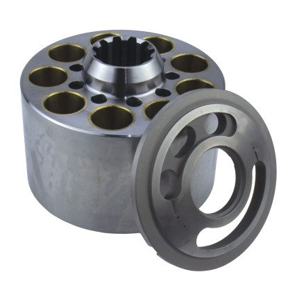 Cylinder block and Valve plate Right Kawasaki K3V63, K3VG63, K5V80, K3V80 SKS