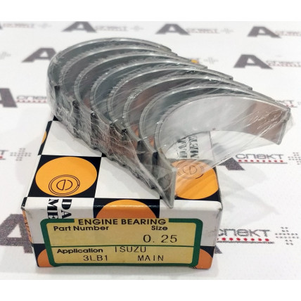 Crankshaft Bearings Set +0,25 Isuzu 8970395820 AFM