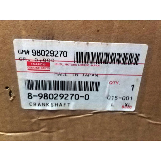 Crankshaft Isuzu 8980292700 Genuine