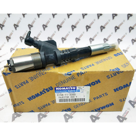 Fuel Injector Komatsu 6156-11-3300 Genuine
