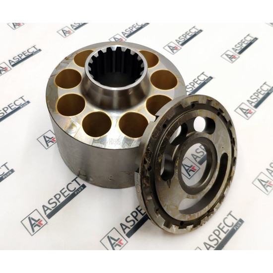 Cylinder block and Valve plate Right Komatsu 708-25-00400 HANDOK