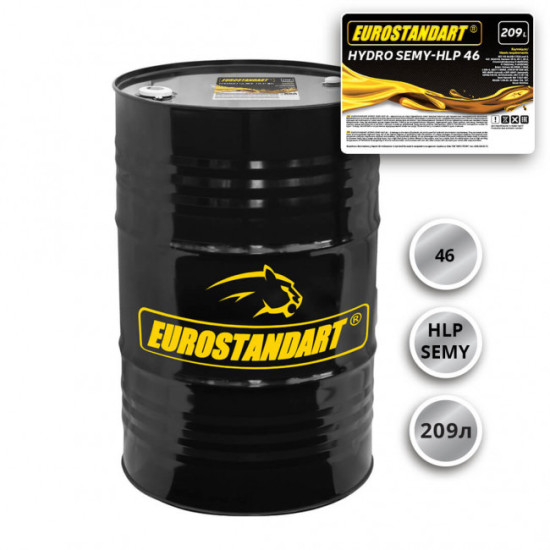 Hydraulic Oil SEMY HLP46, 209L EUROSTANDART