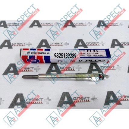 Свічка розжарення Isuzu (9825139289) 6SD1, 6BD1, 6BG1 Hitachi, JCB AFM