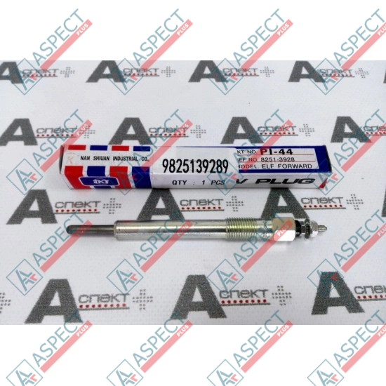 Свеча накала Isuzu (9825139289) 6SD1, 6BD1, 6BG1 Hitachi, JCB AFM