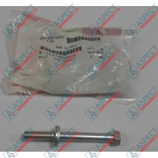 Engine bolt Isuzu (8943185550) 4BD1, 4BG1, 4BE1 Hitachi, JCB Genuine