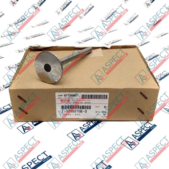 Exhaust Valve Isuzu (1125521080) 6SD1 Hitachi, JCB Genuine