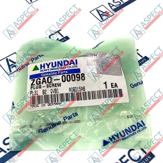 Plug Hyundai (ZGAQ-00098) R170W-7 Genuine