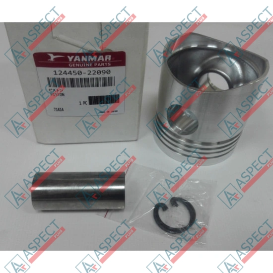 Piston Set (piston, pin, snap ring) Yanmar (124450-22090) 2TR17 Genuine
