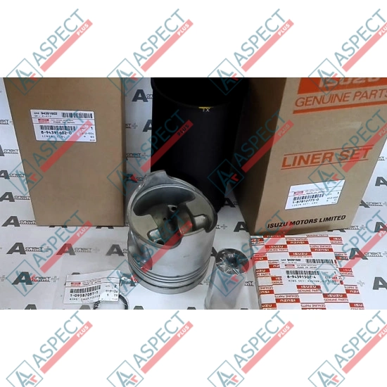 Liner Set Isuzu (1878127750) 6HK1 Hitachi, JCB Genuine