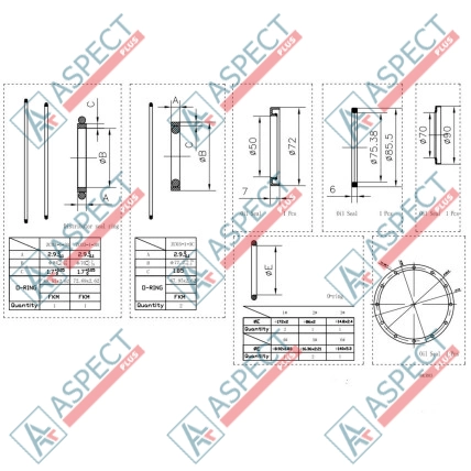 Kit de juntas motor Single speed (1L) Bosch Rexroth 20/905947 AFM