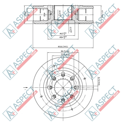 Grup rotor Two speed (2WL) Piston D=32 mm Bosch Rexroth MCR5, MCR05 AFM