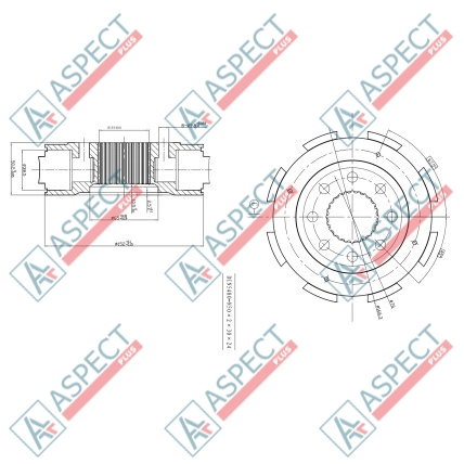 Ротор в зборі Single speed (1L) Piston D=38.5 mm Bosch Rexroth MCR5, MCR05 AFM
