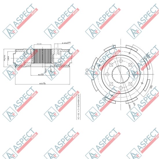 Rotor group Single speed (1L) Piston D=38.5 mm Bosch Rexroth MCR5, MCR05 AFM