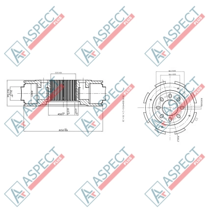 Grup rotor Two speed (2WL) Piston D=38.5 mm Bosch Rexroth MCR5, MCR05 AFM