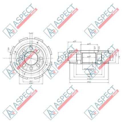 Grup rotor Two speed (2WL) Piston D=38.5 mm Bosch Rexroth MCR10 AFM