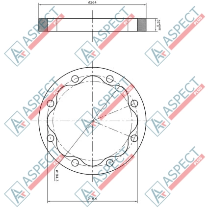 Stator ID=218.5 mm Bosch Rexroth MCR10 AFM