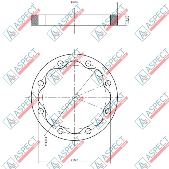 Stator ID=218.5 mm Bosch Rexroth MCR10 AFM