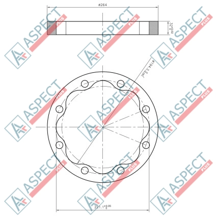Stator ID=221.1 mm Bosch Rexroth MCR10 AFM