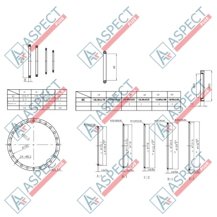 Seal kit motor Two speed (2WL) Bosch Rexroth MCR10 AFM