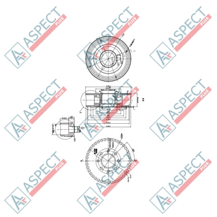 Grup rotor Piston D=31.0 mm Poclain Hydraulic MS02, MSE02 AFM