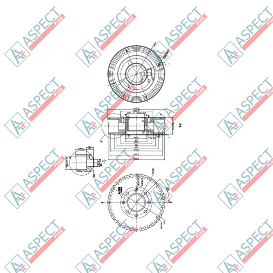 Rotor group Piston D=31.0 mm Poclain Hydraulic MS02, MSE02 AFM