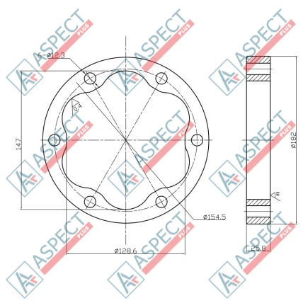 Estator ID=147.0 mm Poclain Hydraulic MS02, MSE02 AFM