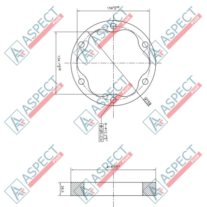 Estator ID=156.0 mm Poclain Hydraulic MS02, MSE02 AFM