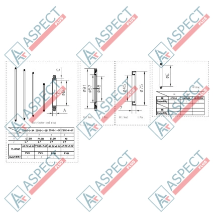 Ремкомплект гідромотора 1 Speed Poclain Hydraulic MS02, MSE02 AFM